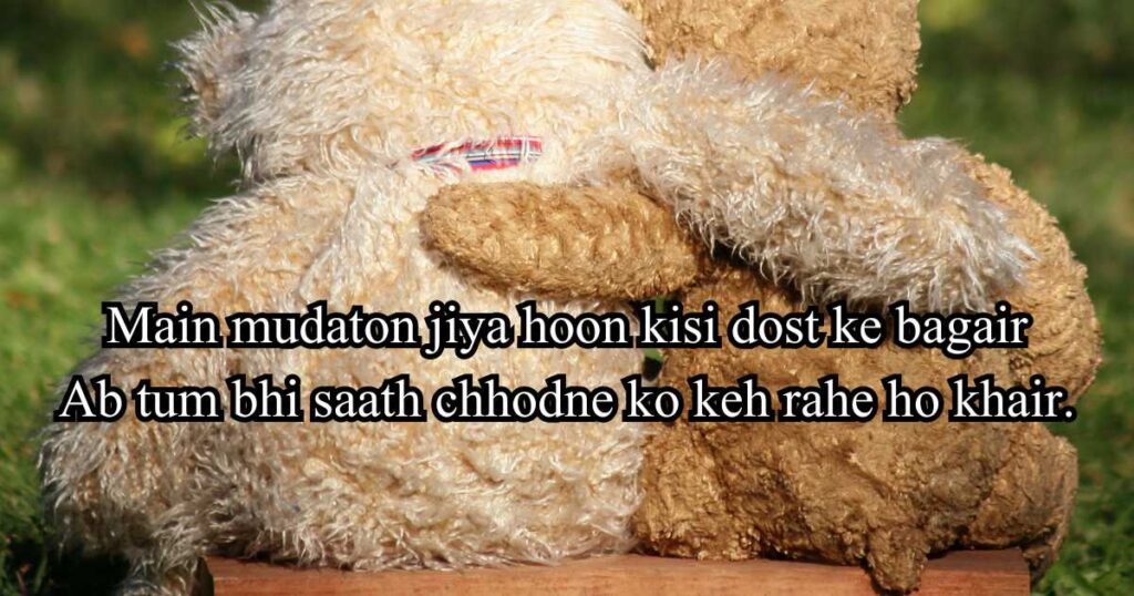 Shayari on Friendship in Roman Text English